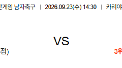 09월23일 이란:북한 아시안게임남자축구 분석 및 예측 :
