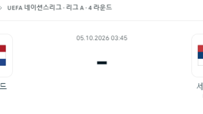 10월 5일 네이션스리그 네덜란드 세르비아