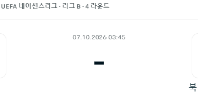 10월 07일 네이션스리그 스위스 북마케도니아