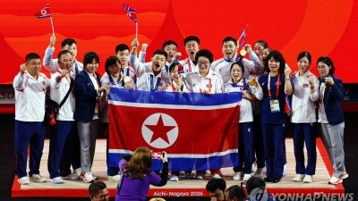 출전 10명 전원이 메달…북한 역도, 금 7개로 대회 마무리